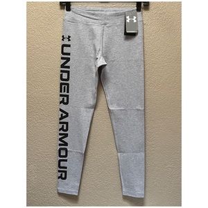 Under Armour Girl Gray Leggings Size M-NWT